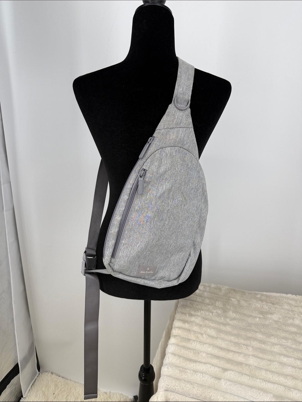 Vera Bradley Lighten Up Essential Sling Backpack light Heather grey